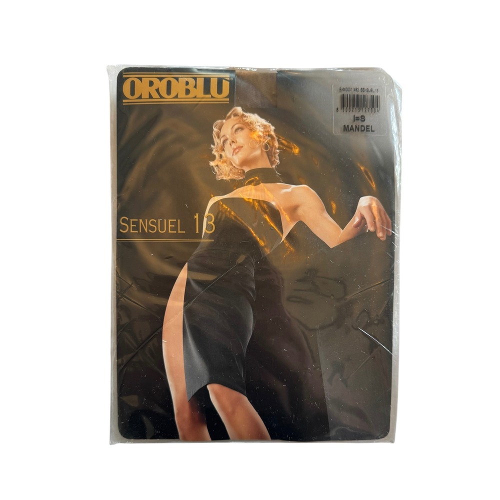 Oroblu Sensuel 13 Ultra Sheer Tights Mandel Tan Nude Size S Made in Italy NEW